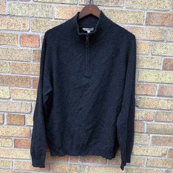 Cashmere Burberry Half Zip Jacket XL - Picture 1 of 7